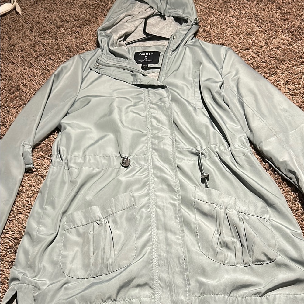 Ashley By 26 International Women's Gray Hooded Jacket